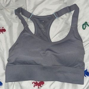 small new balance sport bra, purple